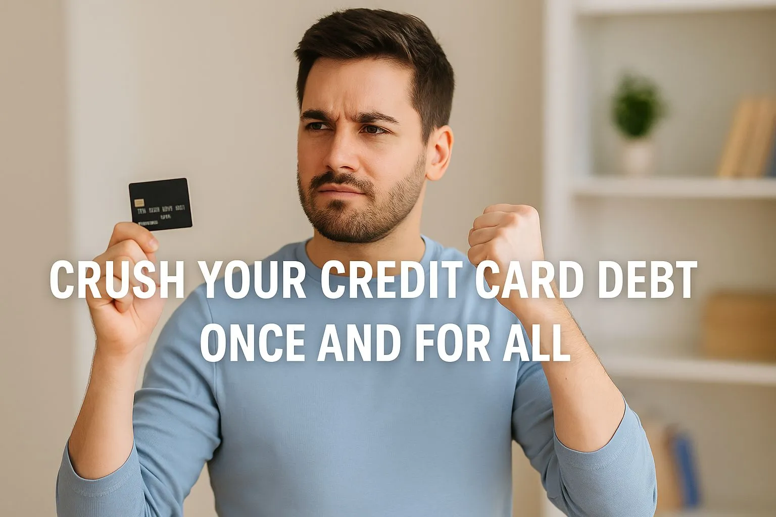 Motivated woman planning her finances to pay off credit card debt quickly and achieve financial freedom.