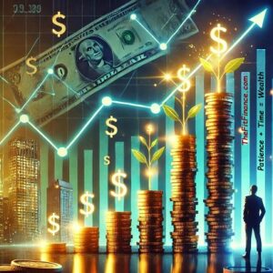 man is standing to see Compounding money to wealthy future