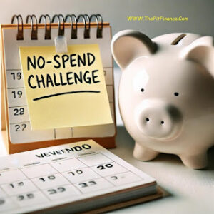 No spend challenge .. put money in piggy bank for effortless saving