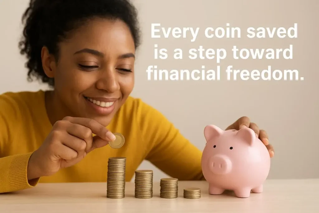 A family reviewing finances at home with a clear emergency fund plan displayed, symbolizing financial preparedness and security.