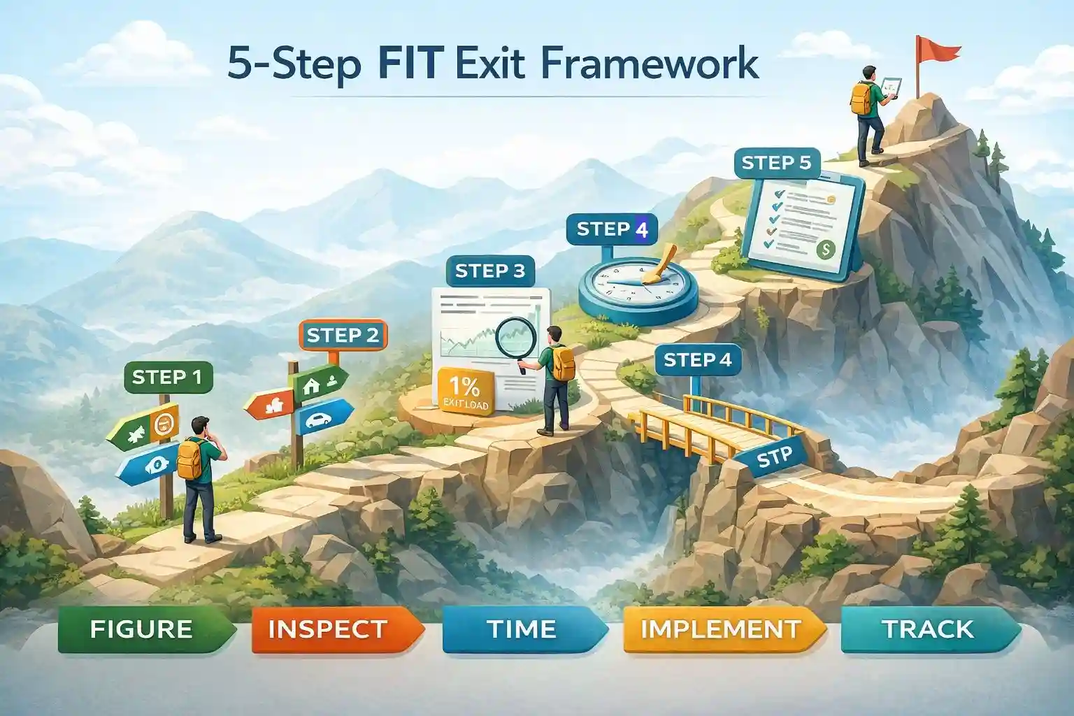 the 5-step FIT framework of sip exit strategy for systematic mutual fund exit planning